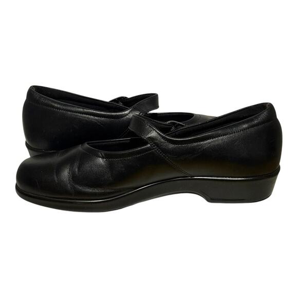 SAS Mary Jane Black Leather Comfort Walking Shoes Women’s Size 8W Wide - Picture 5 of 8